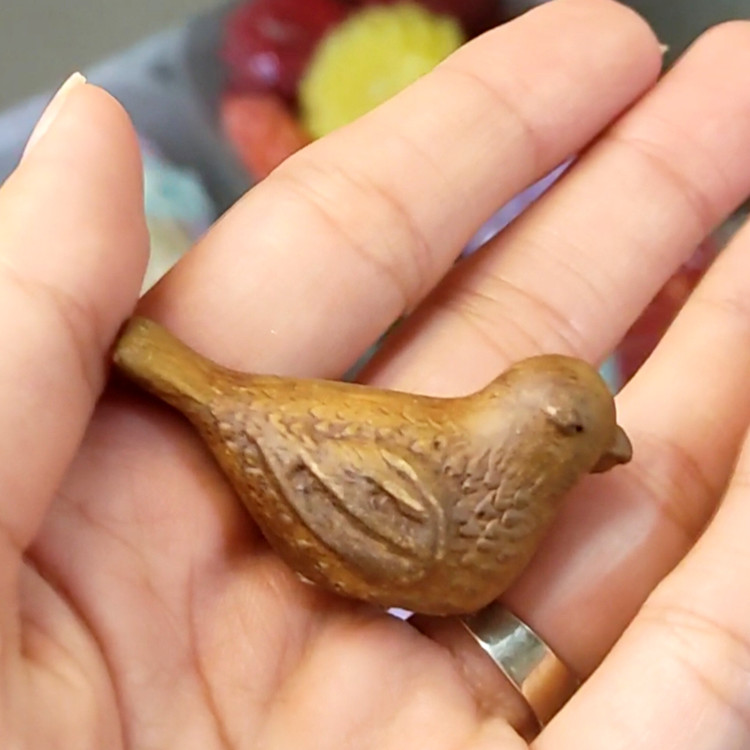 مجسمه پرنده طرح چوب (جنس پودر سنگ)