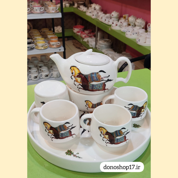 سرویس چایخوری طرح اسب