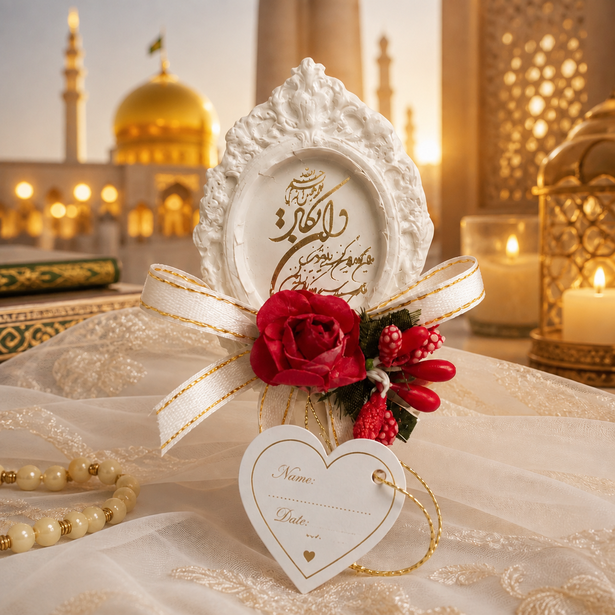 گیفت عقد و عروسی مدل قاب و ان یکاد