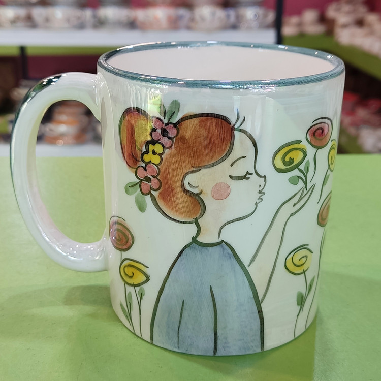 ماگ سرامیکی فانتزی طرح دختر بهاری