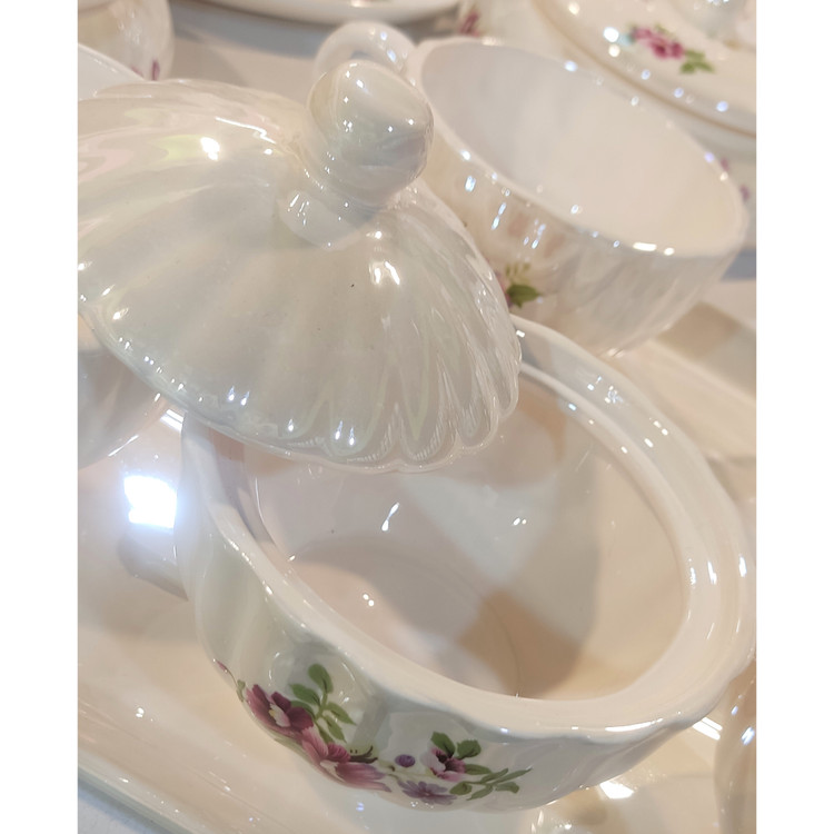 سرویس چایخوری دونفره شایندار (طرح لاستر صدفی)
