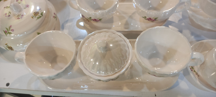 سرویس چایخوری دونفره شایندار (طرح لاستر صدفی)